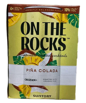 On The Rocks Pina Colada Ready-To-Drink Cocktail 355ml