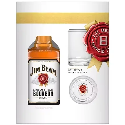 Jim Beam w/Thermal Plastic Cup Bourbon Gift Set 750ml