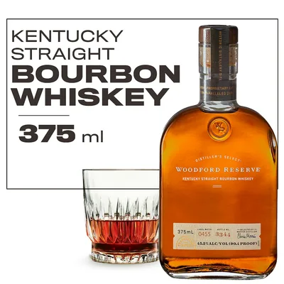 Woodford Reserve Bourbon, Kentucky Straight Bourbon Whiskey 375 Ml