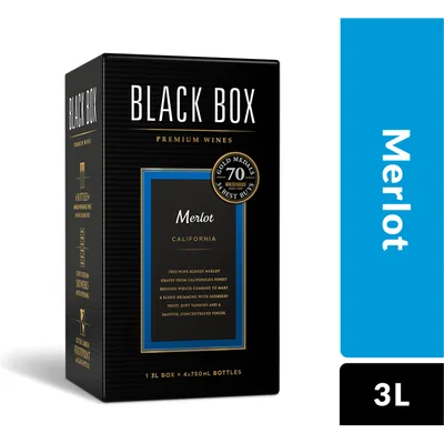 Black Box Merlot, Red Wine, 3 L