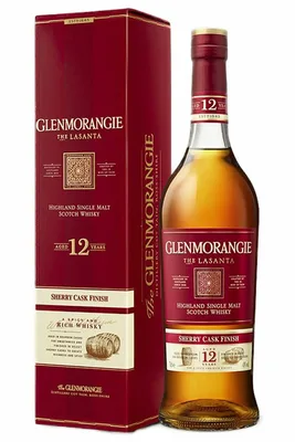 Glenmorangie 12 Year Old Lasanta Extra Sherry Cask Matured 92 Proof Single Malt Highland Scotch Whisky 750 mL