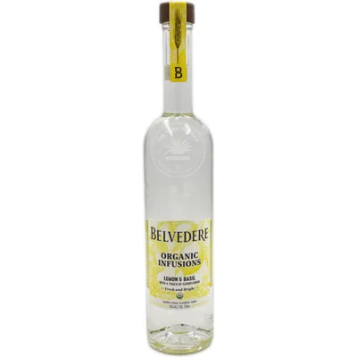 Belvedere Organic Infusions Lemon & Basil Vodka 750ml