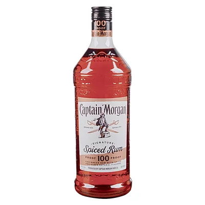 Captain Morgan 100 Proof Spiced Rum - Plastic Bottle