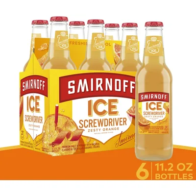 Smirnoff Ice Screwdriver 6 Pack 11.2oz Bottles