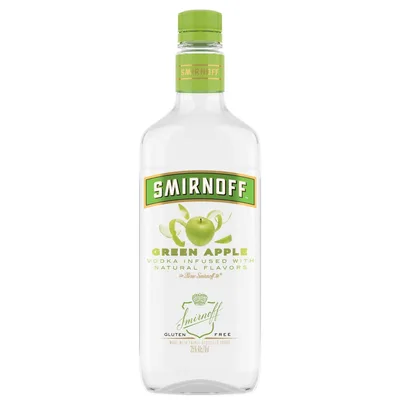 Smirnoff Green Apple Flavored Vodka - 750ml Plastic Bottle