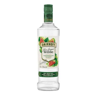 Smirnoff Zero Sugar Infusions Watermelon & Mint 375ml