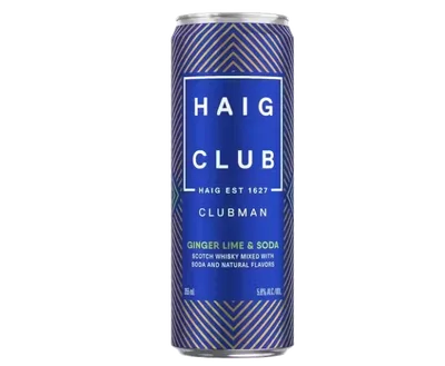 Haig Club Clubman Ginger And Lime 355ml 4-Pack Can