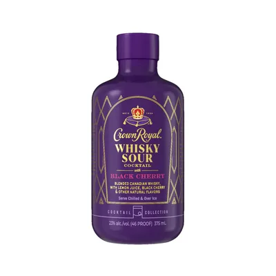 Crown Royal Black Cherry Whisky Sour Cocktail