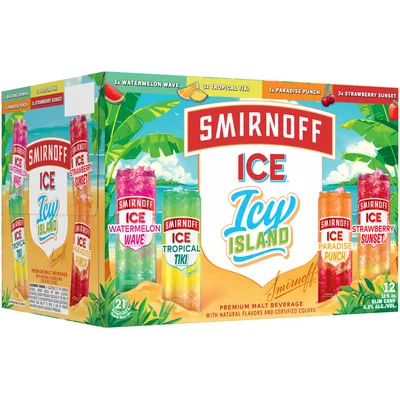 Smirnoff Ice Icy Island Variety - 12pk/12 Fl Oz Cans