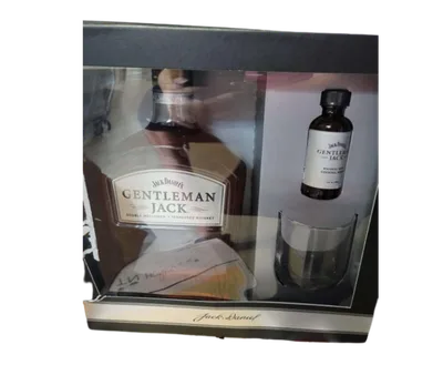Jack Daniel's Gentleman Gift Pack With Cocktail Mixer & Glass 1.75