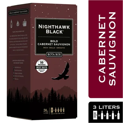 Bota Box Nighthawk Black Bold Cabernet Sauvignon - 3 Liter