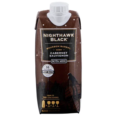 Bota Box Mini Nighthawk Black Bourbon Barrel Aged Cabernet 500ml
