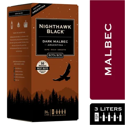 Bota Box Nighthawk Black By Dark Malbec Red Wine
