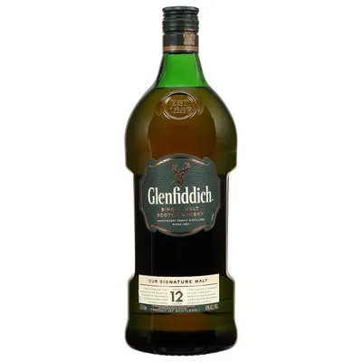 Glenfiddich 12 Year Old Single Malt Scotch Whisky 1.75 L