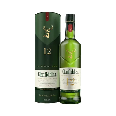 Glenfiddich 12 Year Old Single Malt Scotch Whisky 750 mL