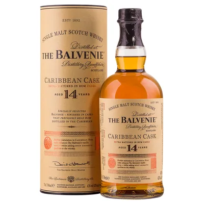 Balvenie Caribbean Cask Single Malt Scotch Whisky 14 Year Old
