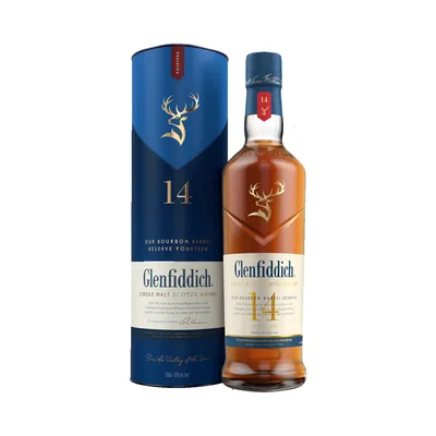 Glenfiddich Bourbon Barrel Reserve 14 Year Old Single Malt Scotch Whisky