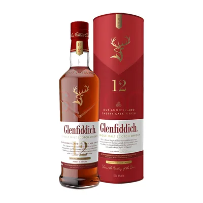 Glenfiddich 12 Year Old Sherry Cask Finish Single Malt Whiskey - 750ml