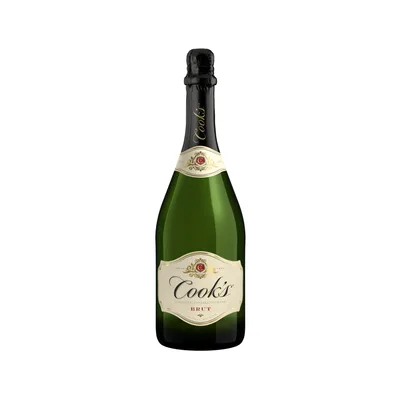 Cook's California Champagne Brut White Sparkling Wine, 750 Ml