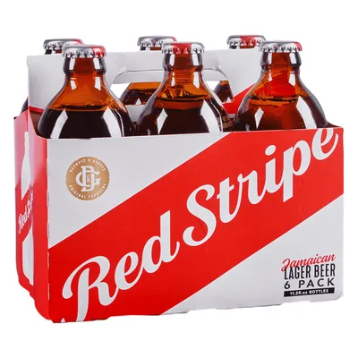 Red Stripe Jamaican Lager Beer, 6 Pack, 11.2 Fl Oz Bottles