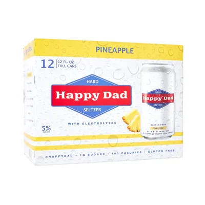 Happy Dad Pineapple Hard Seltzer
