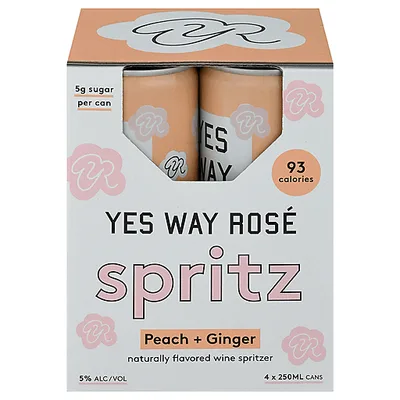 Yes Way Rose Spritz, Peach + Ginger