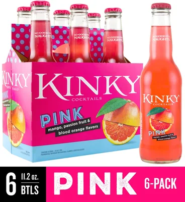 Kinky Cocktails Pink - 6pk / 12oz Bottles