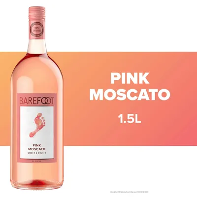 Barefoot Cellars Pink Moscato Wine - 1.5L Bottle