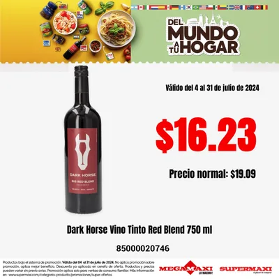 Dark Horse Big Red Blend, Blend No. 33.1 750 Ml