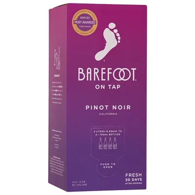 Barefoot On Tap Pinot Noir Wine 3 L
