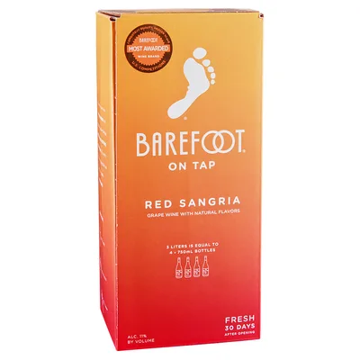 Barefoot Cellars On Tap Sangria Red Wine 3 L 3 L