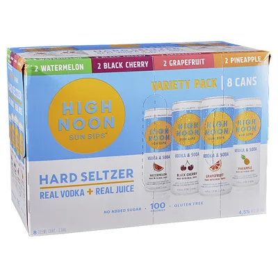 High Noon Vodka Hard Seltzer Day Variety Pack Cans