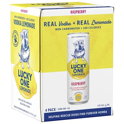 High Noon Lucky One Vodka Raspberry Lemonade 12oz