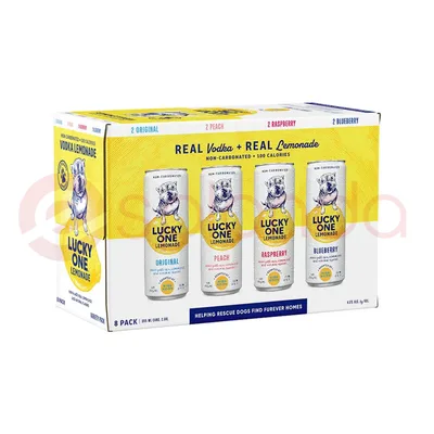Lucky One Vodka Lemonade Variety 8 Pack 355ml Cans