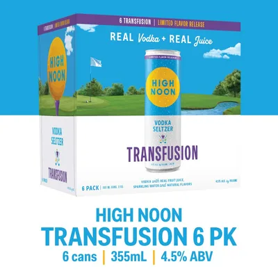 High Noon Vodka Seltzer Transfusion