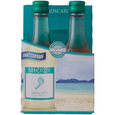 Barefoot Cellars Moscato White Wine - 4pk/187ml Bottles