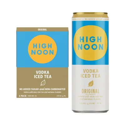 High Noon Original Vodka Iced Tea 4pk Cans 355mL