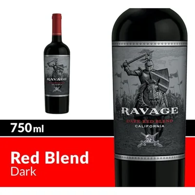 Ravage Dark Red Blend Wine - 750ml