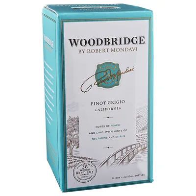 Woodbridge By Robert Mondavi Pinot Grigio White Wine, 3 L Box