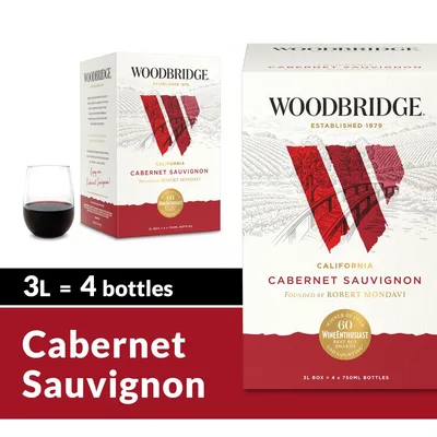 Woodbridge By Robert Mondavi Cabernet Sauvignon Red Wine, 3 L Box