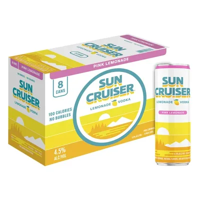 Sun Cruiser Pink Lemonade Vodka 8pk 12oz Cn