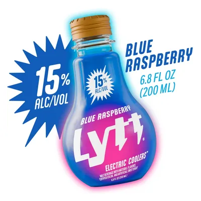 Lytt Blue Raspberry Electric Coolers 15% ABV