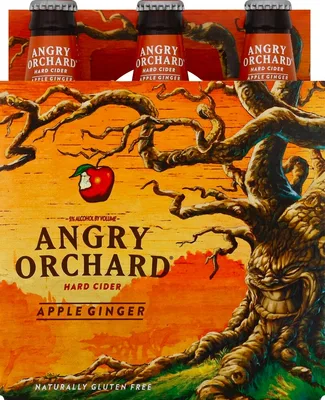 Angry Orchard Apple Ginger Hard Cider - 6pk / 12oz Bottles