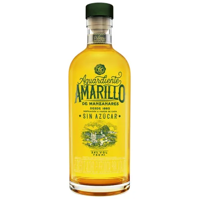 Amarillo Aguardiente De Manzanares Sin Azucar 750ml