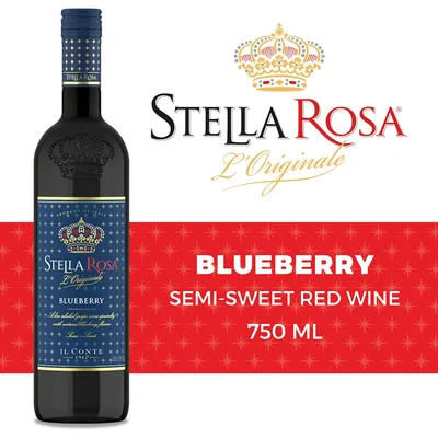 Stella Rosa Blueberry Semi Sweet Red Wine 750 Ml