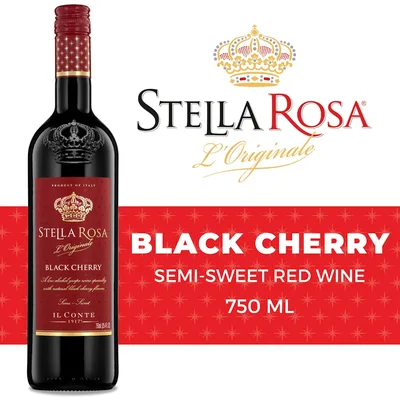 Stella Rosa Black Cherry Semi-Sweet Red Wine 750 Ml