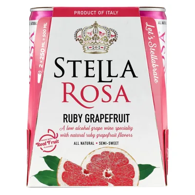 Stella Rosa Ruby Grapefruit Wine – 2pk/250ml Cans