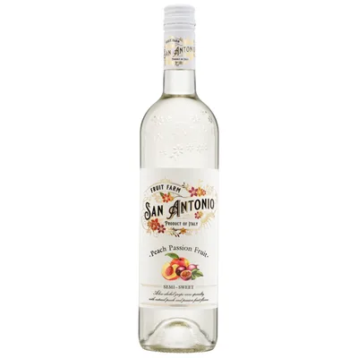 San Antonio Wine, Peach Passion Fruit, Semi-Sweet 750 Ml