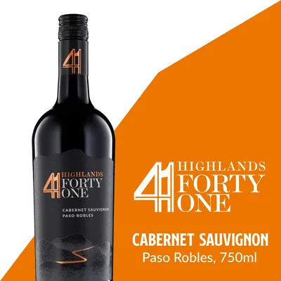 Highlands 41 Paso Robles Cabernet Sauvignon Wine 750 Ml
