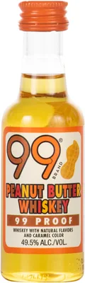 99 Brand Peanut Butter Whiskey Liqueur - 50ml Plastic Bottle